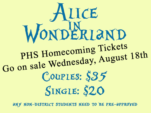 HOCO Tickets on sale