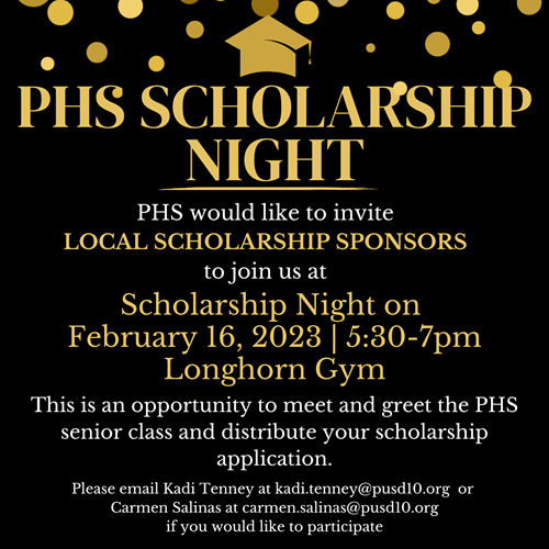 PHS Scholarship Night