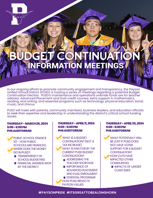 budget continuation flyer